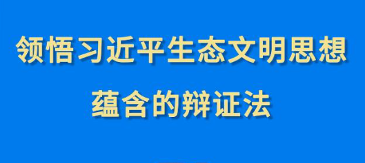 第一观察︱领悟习近平生态文明思想蕴含的辩证法